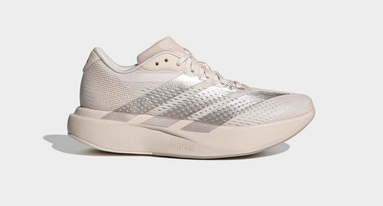 adidas Adizero Pacer patike za trčanje puder roze sa srebrnim prugama