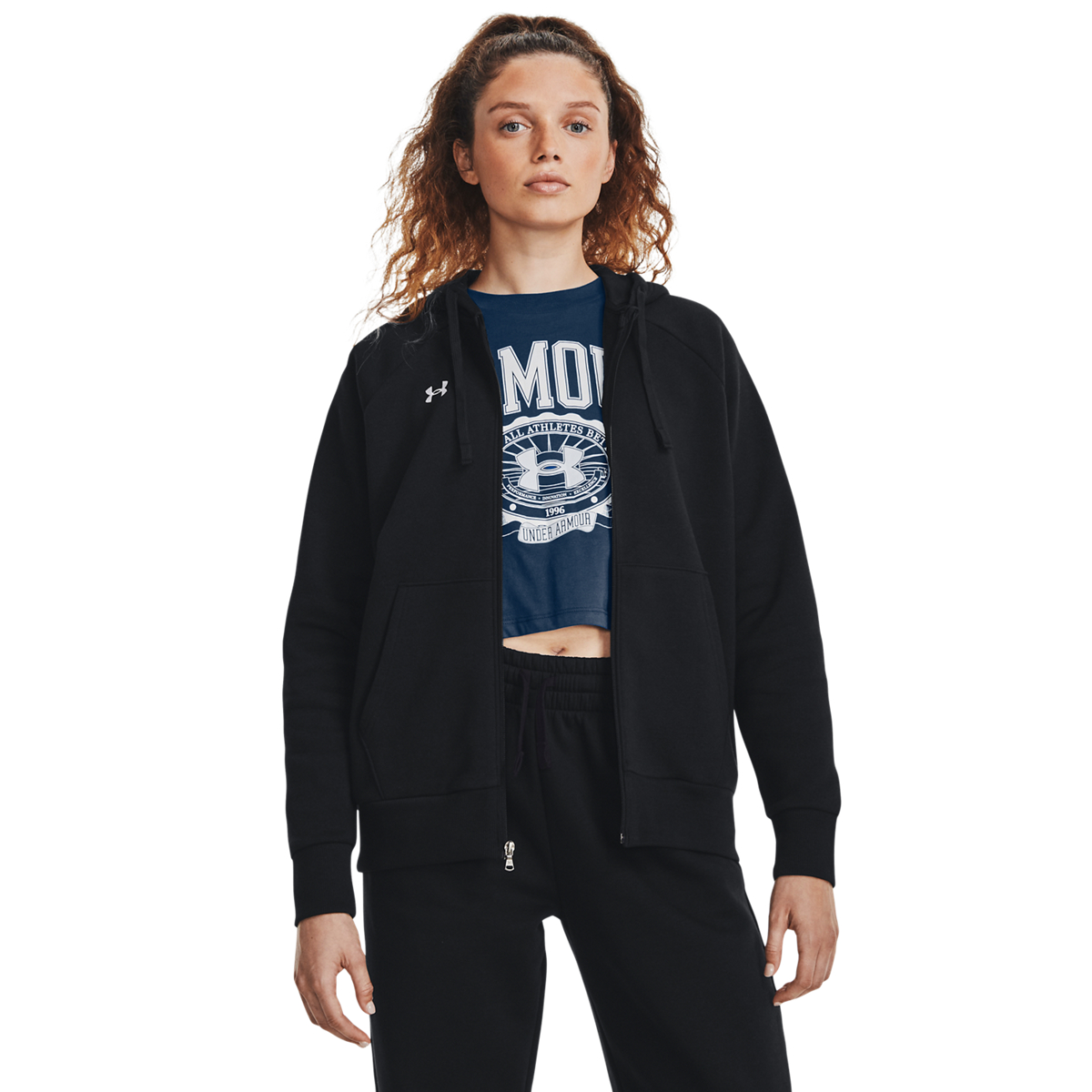DUKS UNDER ARMOUR UA RIVAL FLEECE FZ HOODIE W 