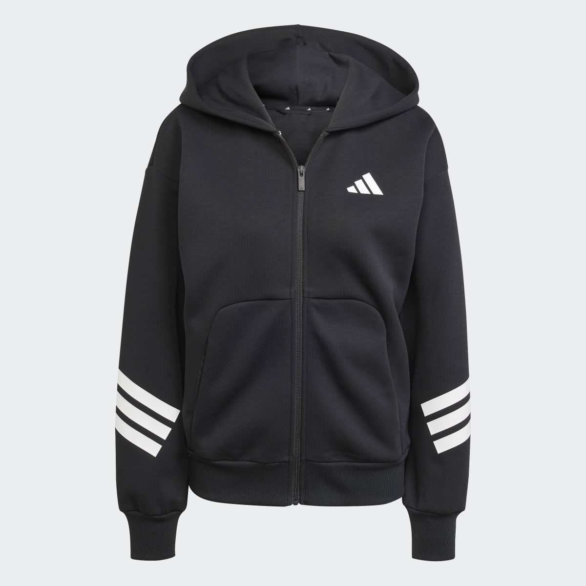 DUKS ADIDAS FUTURE ICONS 3-STRIPES FULL-ZIP HOODIE W 