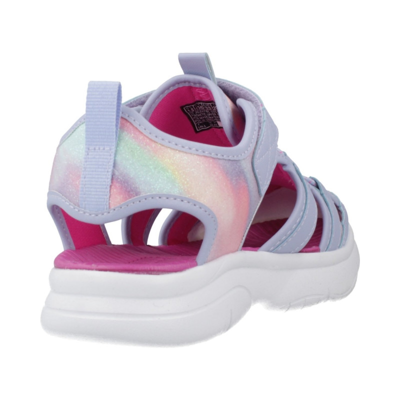 SANDALE SKECHERS FLEX SPLASH - DAYLIGHT SHIMMER GPG 