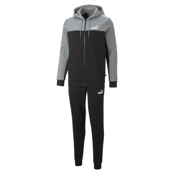 TRENERKA PUMA ESS+ HOODED COLORBLOCK S 