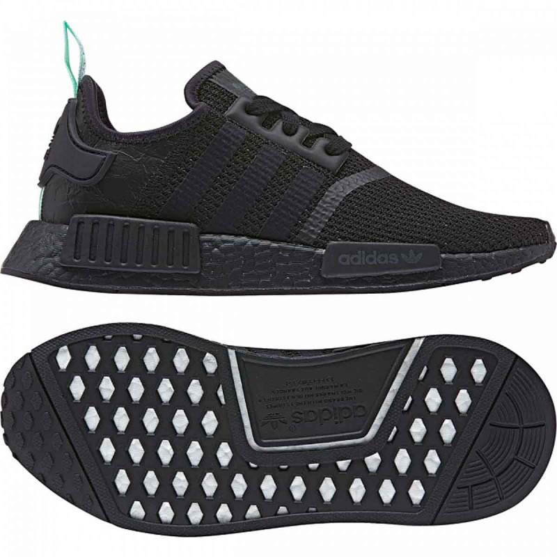 adidas gazelle silver green womens Shop Black Mens NMD R1 Lace Up Sneakers – Shoebacca main image 1