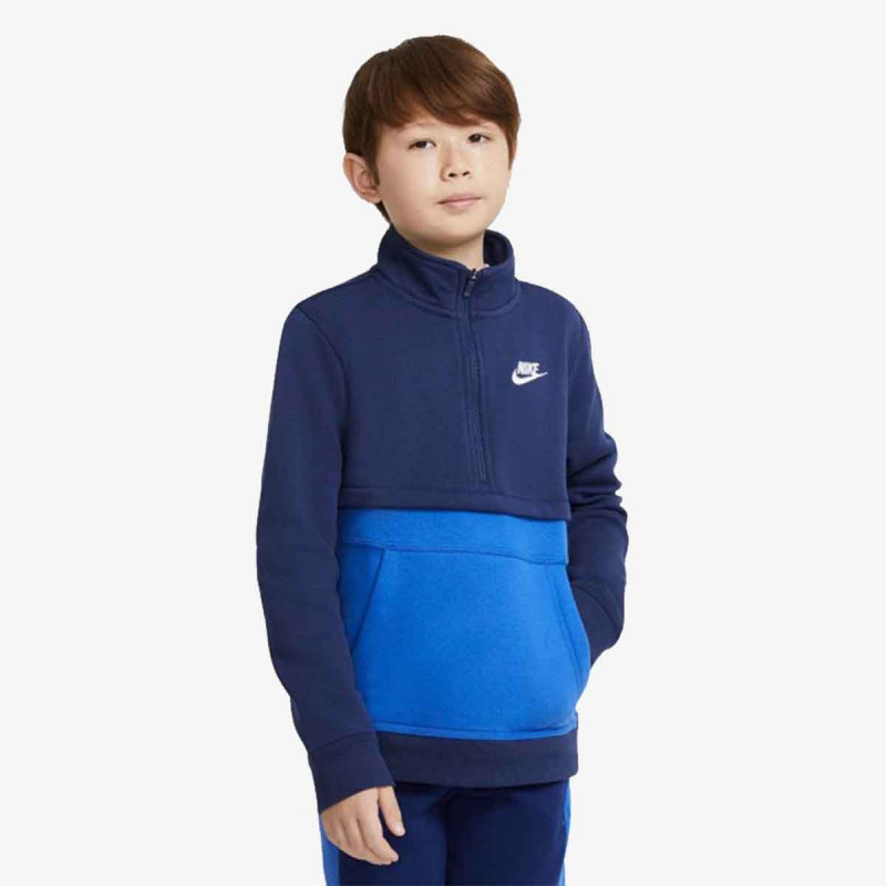 DUKS NIKE B NSW CLUB HALF ZIP BG 