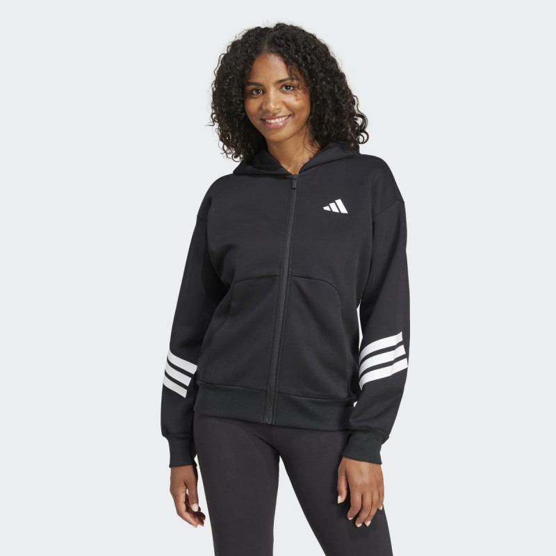 DUKS ADIDAS FUTURE ICONS 3-STRIPES FULL-ZIP HOODIE W 