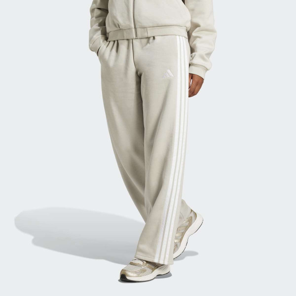 D.DEO ADIDAS ESSENTIALS 3-STRIPES OPEN-HEM FLEECE PANTS W 